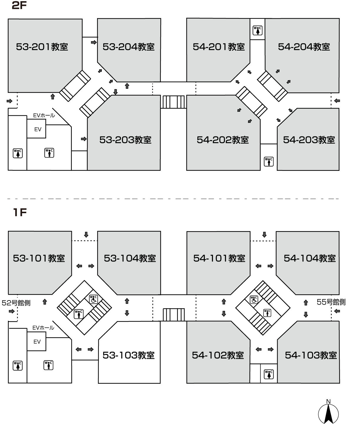 53・54号館　1階・2階